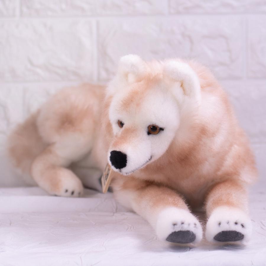 Kosen ホワイトオオカミ（伏せ型） ぬいぐるみ ケーセン ぬいぐるみ Kosen ホッキョクオオカミ（伏せ） 41cm Arctic