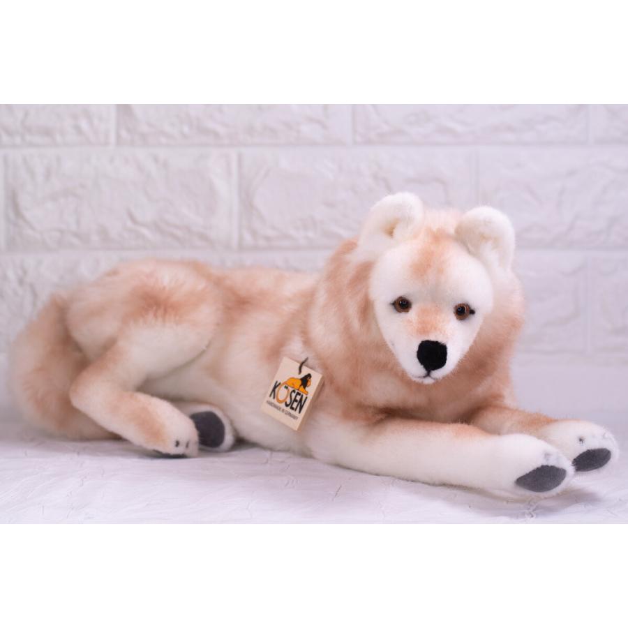 ケーセン ぬいぐるみ Kosen ホッキョクオオカミ（伏せ） 41cm Arctic