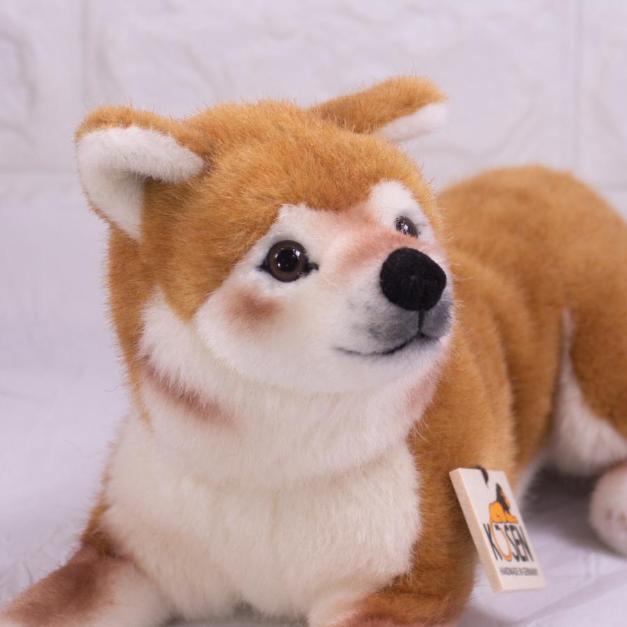 ケーセン ぬいぐるみ kosen 柴犬（伏せ）お腹ペレット詰めタイプ 33cm