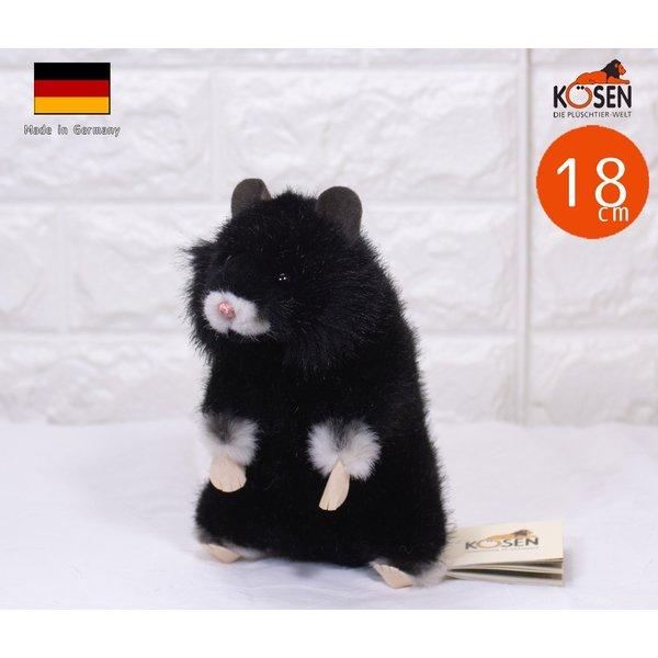 ケーセン ぬいぐるみ kosen ハムスター 黒 hamster 18cm : テディベア