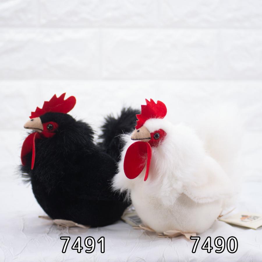 ケーセン ぬいぐるみ Kosen 雄鶏 白 16cm Rooster white ドイツ製