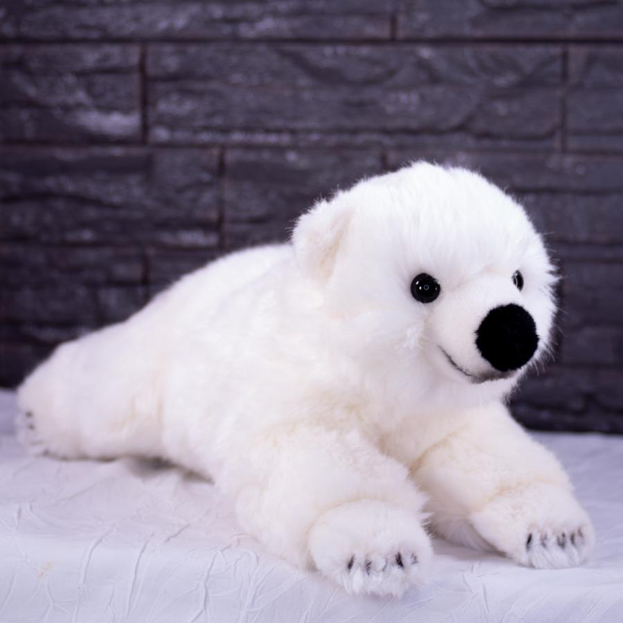 ケーセン ぬいぐるみ Kosen ホッキョクグマの赤ちゃん (寝そべり) 34cm