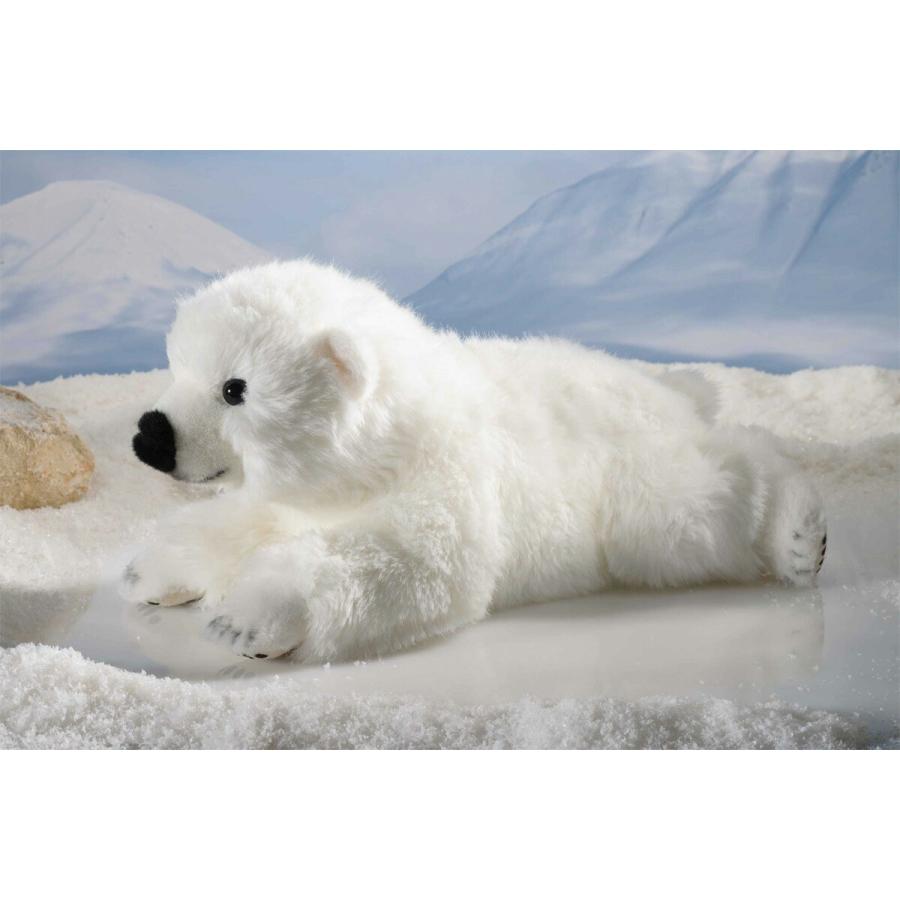 ケーセン ぬいぐるみ Kosen ホッキョクグマの赤ちゃん (寝そべり) 34cm