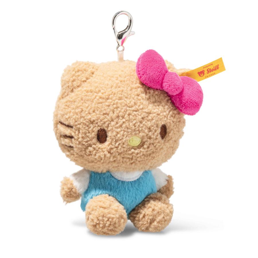 レア　Steiff シュタイフ ハローキティ ぬいぐるみ キーホルダー　限定品 シュタイフ ハローキティ キーリング ペンダント ベージュ 10cm Steiff