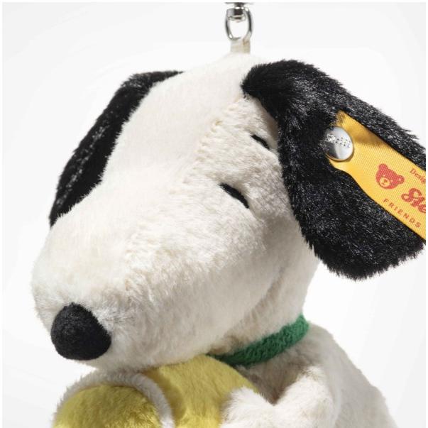 Steiff モンキー ぬいぐるみ 約15cm クリップ付き シュタイフ スヌーピー キーリング 15cm Steiff テニスチャーム 大人