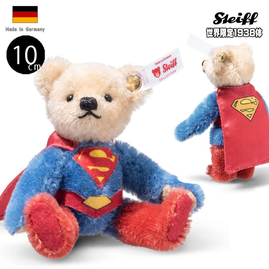 シュタイフ スーパーマン ミニチュア テディベア 10cm Steiff DC