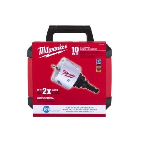 オンラインストア販売 Milwaukee 49-22-4095 10個 電気技師 ホールドーザー ホールソーキット並行輸入