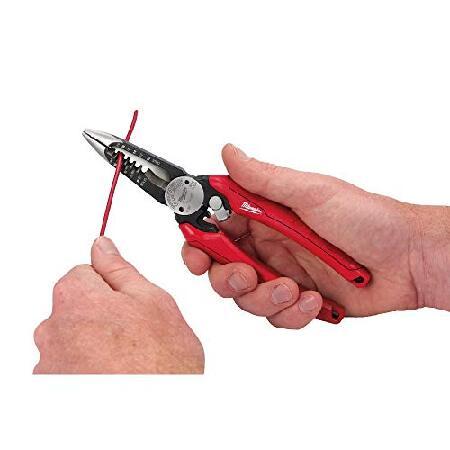 48-22-3079 Milwaukee Pliers 0 1 Grip 6-in-1 Comfort Combination Wire - in Stripper free in. 8GA-20GA