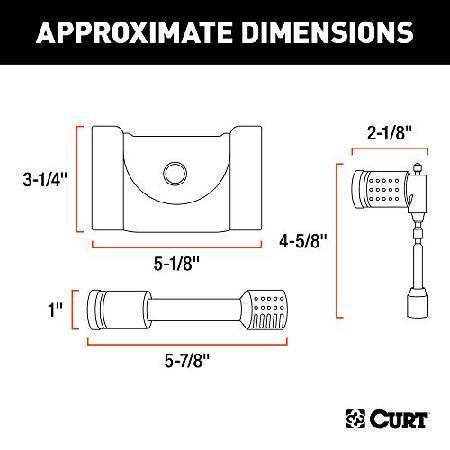 【一部予約販売】 Curt Manufacturing 23088 Hitch/Couplerロックセット並行輸入