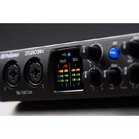 【最安値挑戦】 PreSonus Studio 24c USB-C Audio Interface with 2 XMAX-L Preamps， Headphone Output， and MIDI I/O with Pair of EMB XLR Cable and Extra Bundle並行輸入