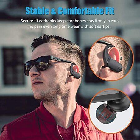 安く購入 WixGear Sport Wireless Earbuds， Bluetooth 5.0 Wireless Over Ear Sport Headphones with Touch Control， and Charging Case Stereo Deep Bass Sound，並行輸入