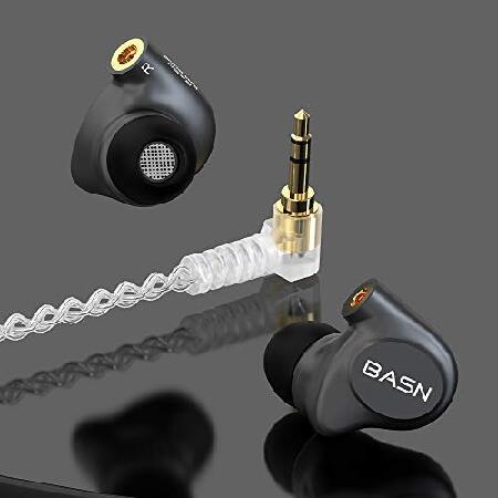 売り値下 BASN Metalen インイヤーモニターヘッドホン ミュージシャン ノイズアイソレーション ドライバー4個 IEMs 重低音 取り外し可能なMMCXケーブル2個 ケース並行輸入