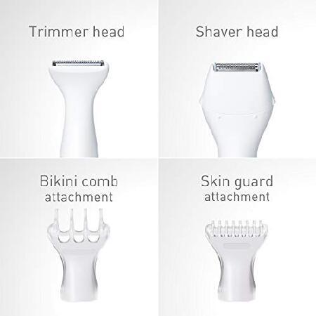 お手ごろ価格 Panasonic Bikini Trimmer and Shaver for Women with 4 Attachments for Gentle Grooming in Sensitive Areas， Wet/Dry， Battery-Operated - ES-WV60-S並行輸入