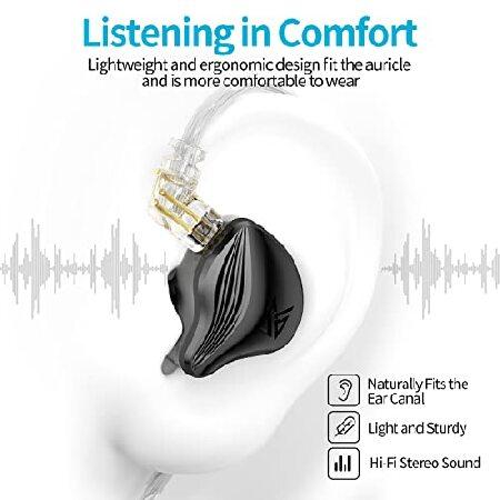 販売直販店 KZ ZEX Wired Earphone， Electrostatic + Dynamic Hybrid Earphone HiFi in Ear Monitor Headphones with Detachable Cable， 3.5mm Jack Gifts for Fath並行輸入