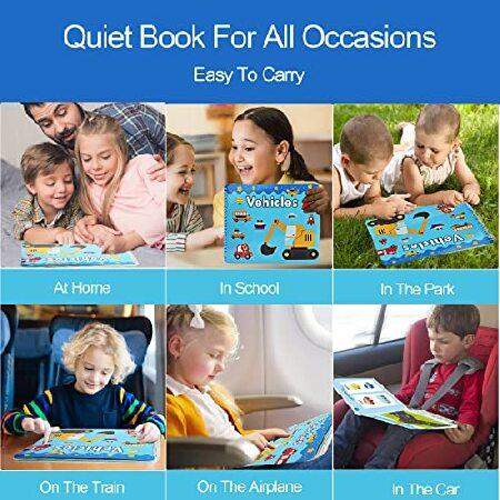 ショッピング取扱店 Preschool Montessori Toys for Toddlers， Vehicle Busy Book Learning Toys for Kids Toddlers Preschool Learning Activities， Autism Sensory Educat並行輸入