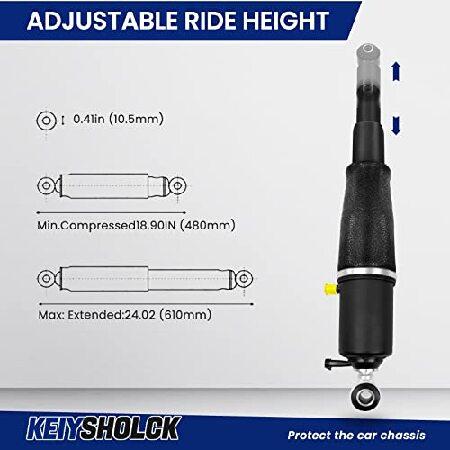 【大放出セール】 KEIYSHOLCK 2Pcs Rear Air Strut Suspension Shock Absorber Compatible with GMC Yukon XL Sierra Cadillac Escalade Chevy Avalanche Suburban 1500 T並行輸入