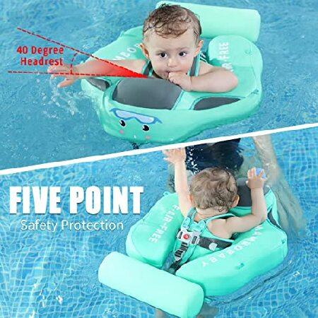 直営店一覧 Mambobaby Float Newest Baby Pool Float with Canopy UPF 50+， Add Tai Size Improved Baby Floatie， Non Inflatable Upgrade Leather Baby Floats for並行輸入