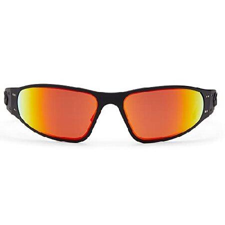 人気の購入できます Gatorz Wraptor Aluminum Frame Sunglasses-Blackout/Smoke w/Sunburst Mirror Polarized並行輸入