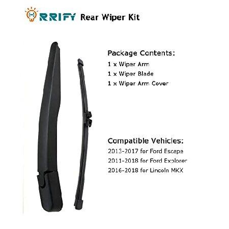 最安 ORRIFY Rear Windshield Wiper Arm Blade Set BB5Z-17526-C for Ford Explorer 2011-2018， for Ford Escape 2013-2017， for Lincoln MKX 2016-2018並行輸入