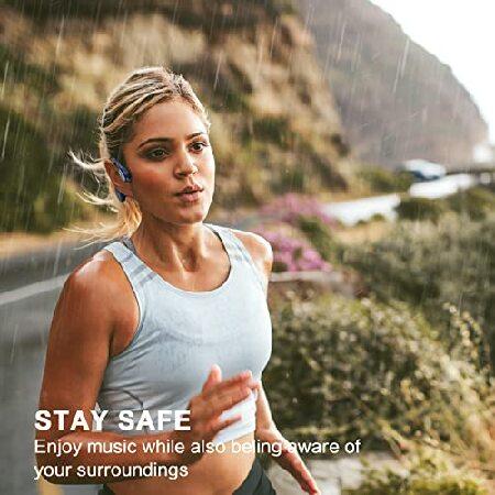 ５５％以上節約 Panadia Bone Conduction Headphones， Open Ear Bluetooth Headphones with Built-in Mic， IPX7 Waterproof Wireless Sport Headset for Running Workou並行輸入