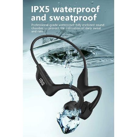 特別セール価格 Open Ear Headphones Wireless Bluetooth Air Conduction Earbuds for Running Workout Cycling Over The Ear Headphones Waterproof IPX5 Earphones fo並行輸入
