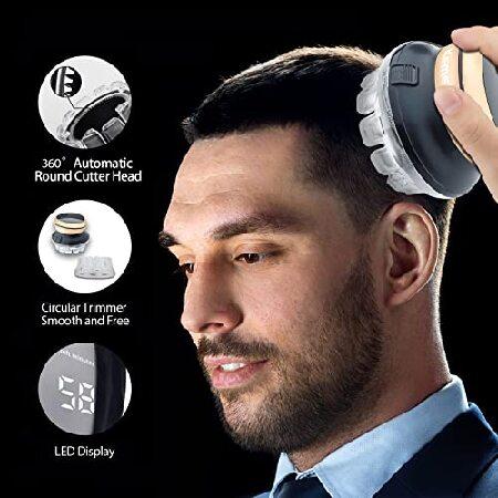 売上ランキング KEMEI 887 Hair Clipper for Men Circular Cordless Hair Trimmer， Self-Haircut Kit， Rechargeable LED Display並行輸入