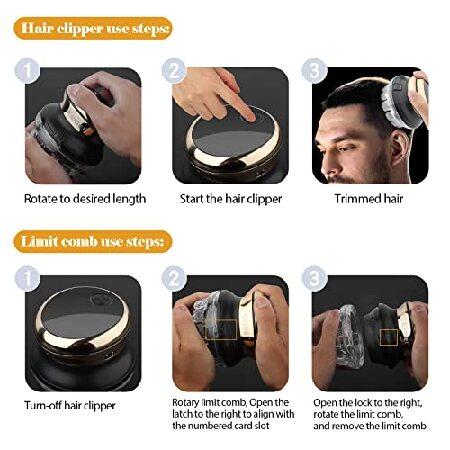 売上ランキング KEMEI 887 Hair Clipper for Men Circular Cordless Hair Trimmer， Self-Haircut Kit， Rechargeable LED Display並行輸入