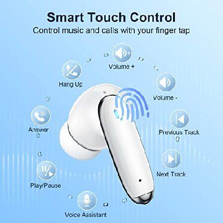 日本国内正規品 Wireless Earbuds Bluetooth Earbuds with Deep Bass Wireless Headphones Noise Cancelling Ear Buds in-Ear Earphones Air Buds 60Hrs Playtime Bluet並行輸入