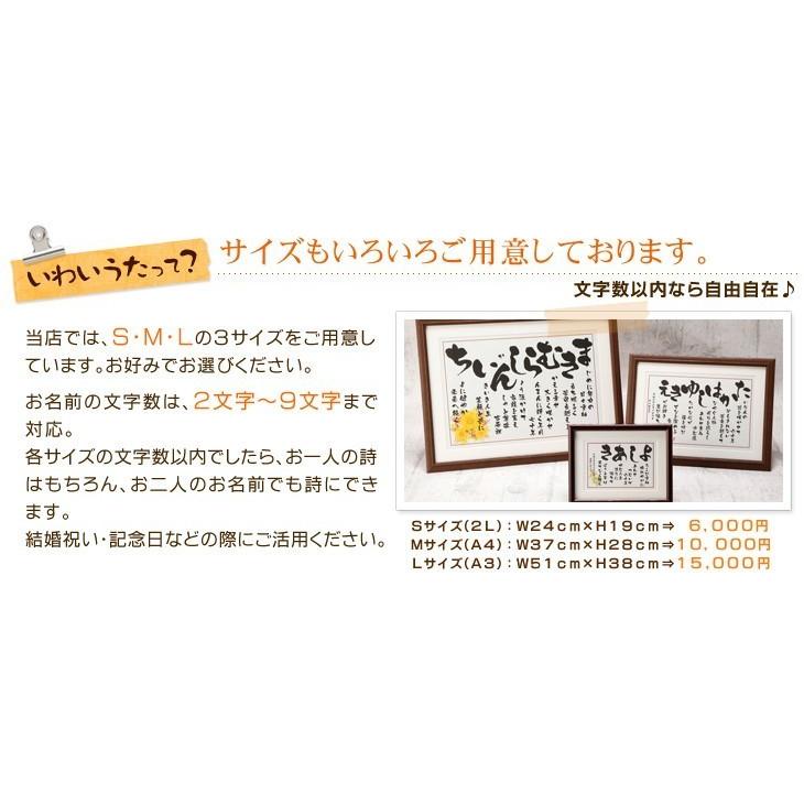 古希 お祝い の品 喜寿 祝い 名前入り ポエム 詩 人気 プレゼント 米寿 70歳 77歳 88歳 誕生祝い ギフト 男性 女性 父親 母親 【いわいうた （Ｍサイズ）】｜iwaiuta｜04