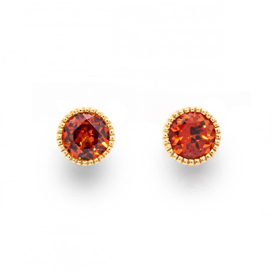 K18YGスペサルティンガーネットピアス #5088B-SPGK : iwaiwa jewellery