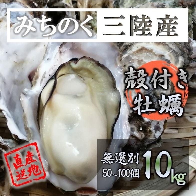 カキ みちのく三陸産 殻牡蠣 10kg 加熱用 産地直送 世界三大漁場 石巻 亜鉛 鉄分 バーベキュー 冷凍で日持ち抜群 焼く 蒸す 煮る かきフライ等 様々なお料理に | 