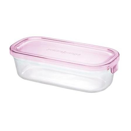 iwaki（イワキ） パック＆レンジ 450ml ピンク 耐熱ガラス 保存容器