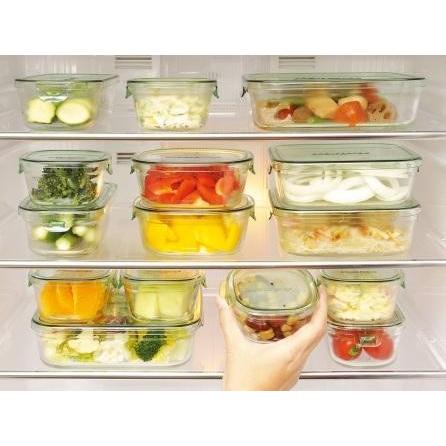 iwaki（イワキ） パック＆レンジ グリーン 800ml 耐熱ガラス 保存容器