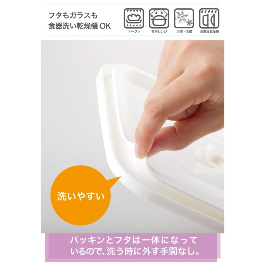 NEW 簡単密閉！ iwaki(イワキ) 密閉パック＆レンジ 角型4点 セット