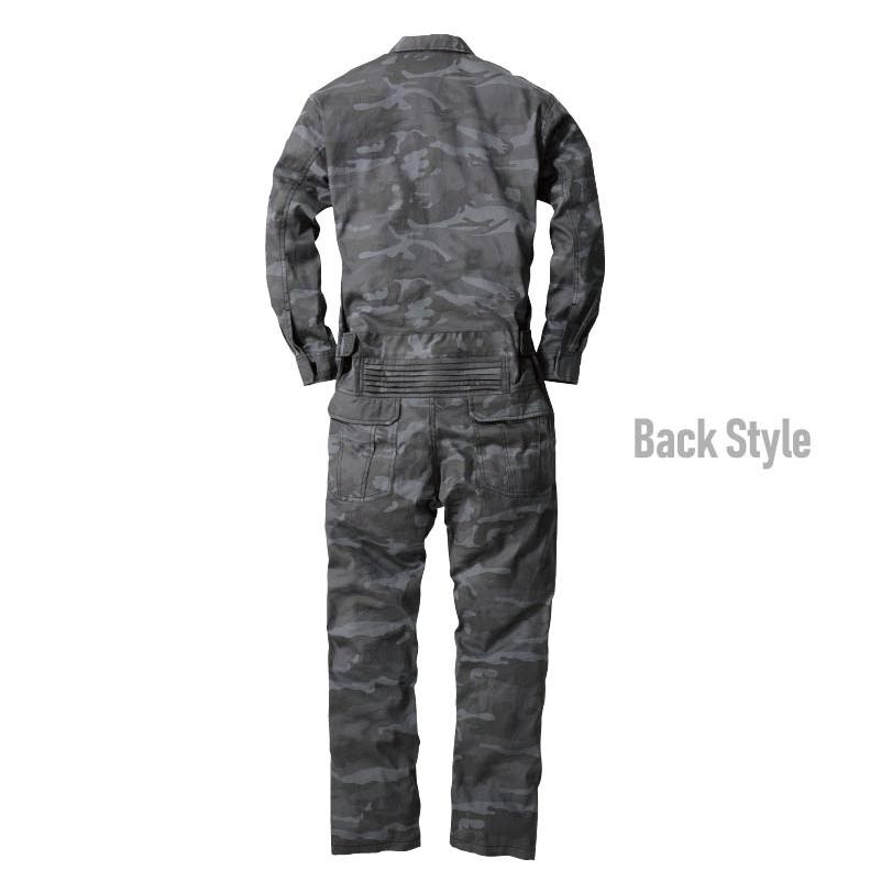 つなぎ レディース 作業着 メンズ ツナギ 迷彩 カモフラ 白 長袖 大きいサイズ 4L 6L 消臭 作業服 桑和 SOWA 9921