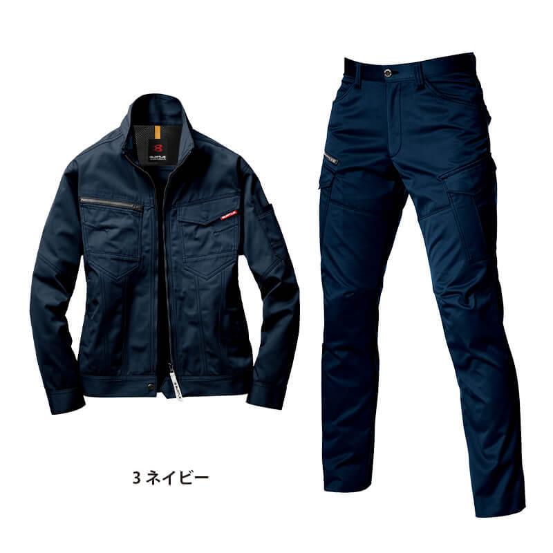 バートル 作業着 上下セット ストレッチ ジャケット パンツ カーゴパンツ メンズ 1701 1702 BURTLE 製品制電JIS T8118適合品 M L LL 秋冬 通年|iwaki-uni|13