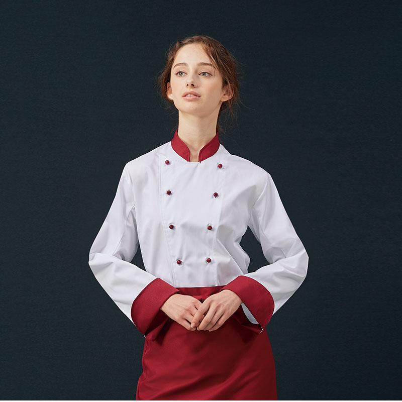 コックコート カラートリムカラーボタン 黒ボタン 黒トリムコック服 厨房服 ユニフォーム 住商モンブラン 6 715 6 715 イワキユニフォーム 通販 Yahoo ショッピング