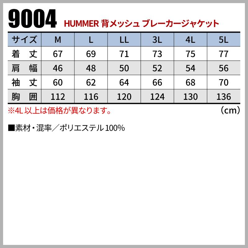 ☆新品☆5L メンズ HUMMER ブレーカー ジャケット 紺系 エンボス柄