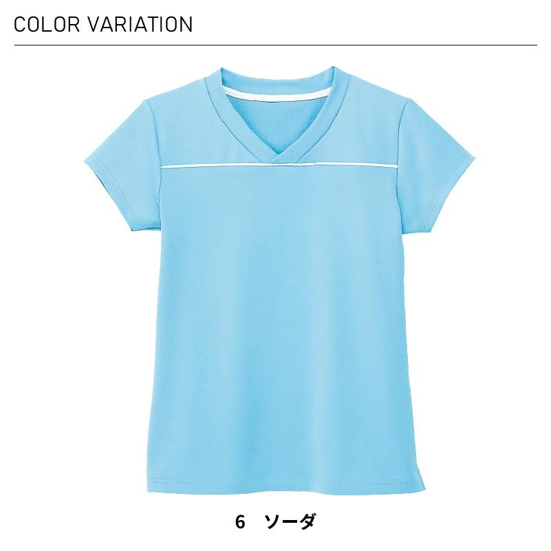 介護 服 Tシャツ Vネック ストレッチ ユニフォーム 制服 医療 HM1589 カーシー｜iwaki-uni｜04