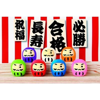 イワコー 開運だるま消しゴム（60個入） : おもしろ消しゴムイワコー