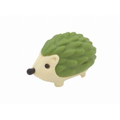 イワコー ハリネズミ グリーン消しゴム : おもしろ消しゴムイワコー