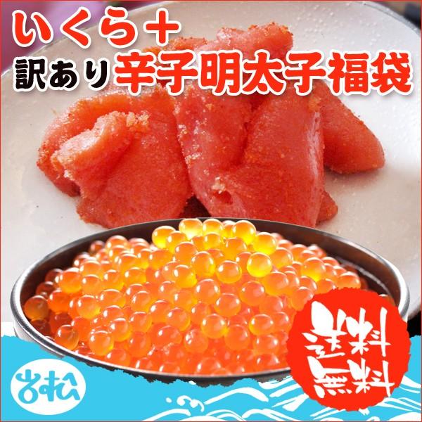 いくら 醤油漬け アラスカ 200g 辛子明太子 1kg 送料無料 ギフト お取り寄せグルメ｜iwamatsu-salmon