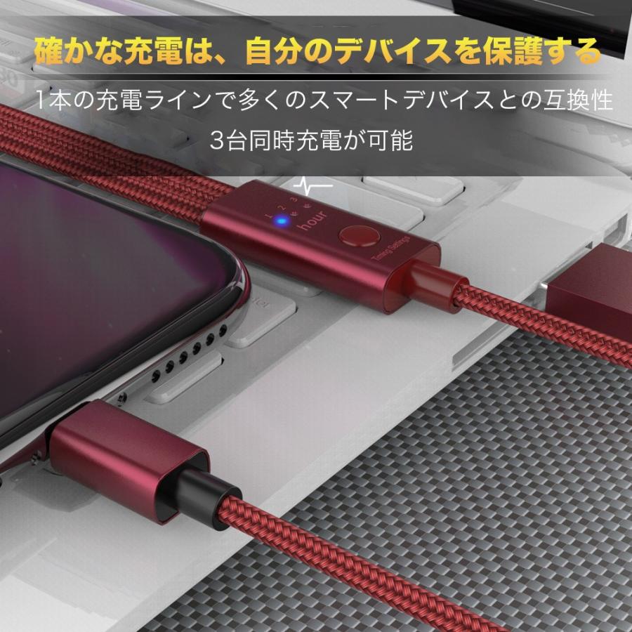 3in1 充電ケーブル 3a 充電器 ケーブル Iphone Type C Type B アンドロイド 急速充電 自動停止 タイマー 1 2ｍ Cable8 5h16 京都いわ松 通販 Yahoo ショッピング