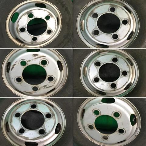 中古 トヨエース XZU508 スチールホイール 6本 195/75R15 タイヤホイール|iwamaworks|03