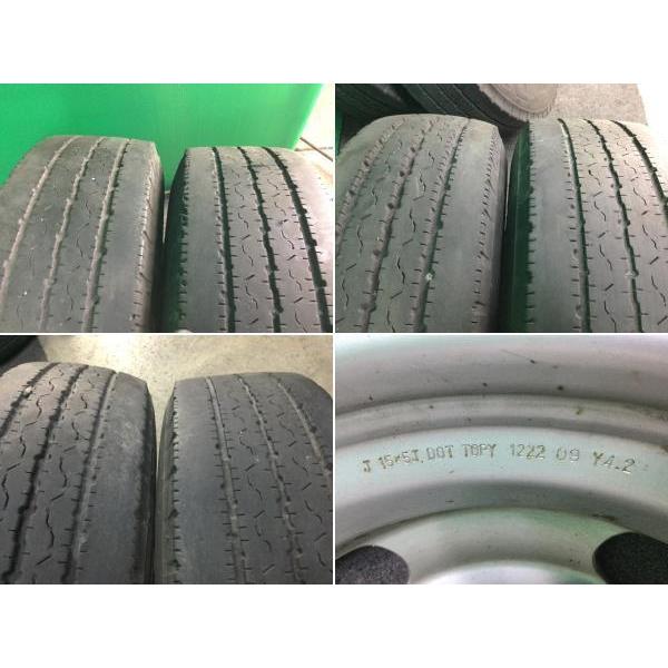 中古 トヨエース XZU508 スチールホイール 6本 195/75R15 タイヤホイール|iwamaworks|04