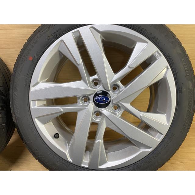 中古 インプレッサ GU6 アルミホイール 4本 205/50R17 タイヤホイール