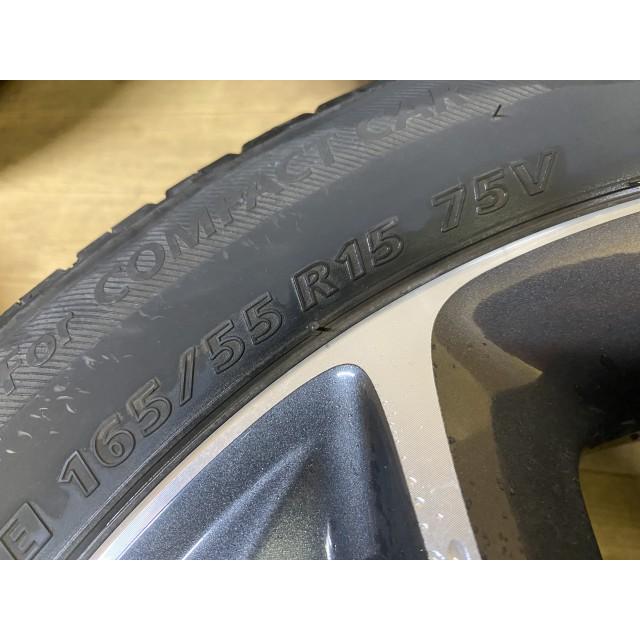 スペーシア 中古 MK42S アルミホイール 4本 165/55R15 タイヤホイール