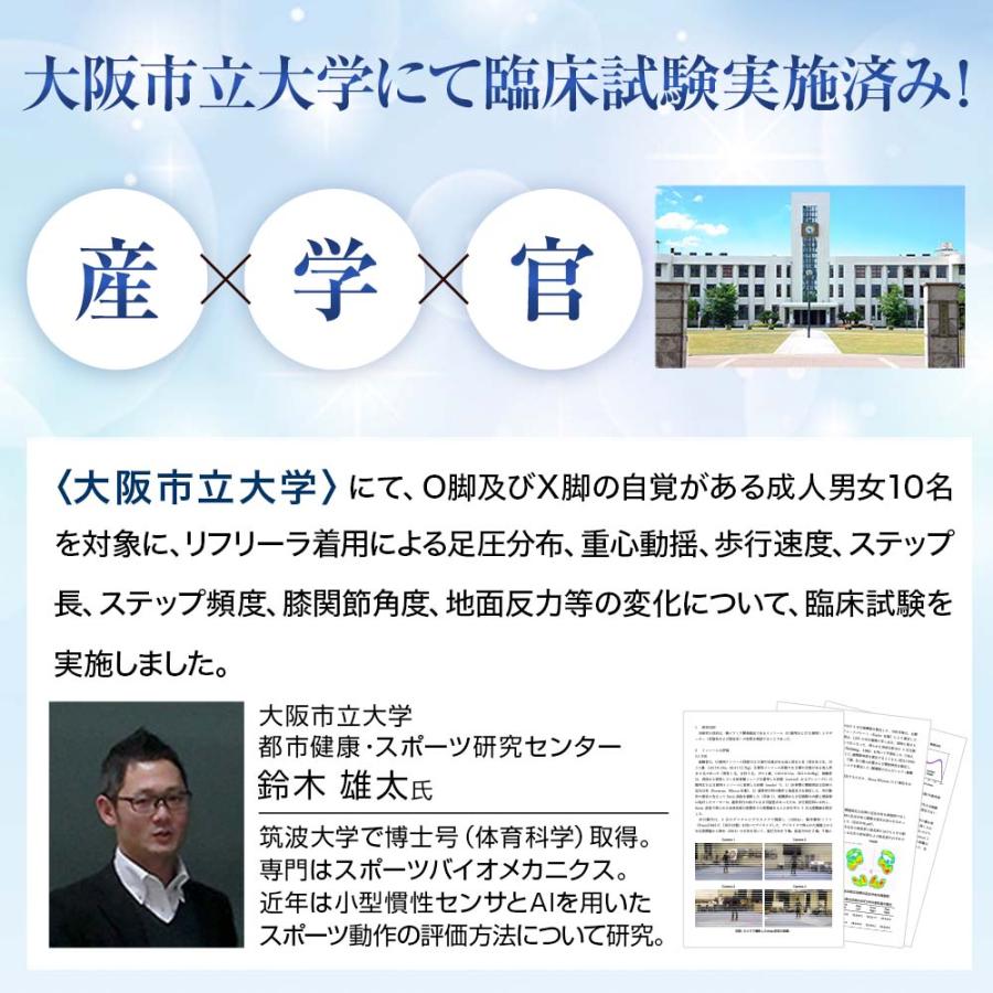 【O脚補正】 リフリーラ インソール O脚 がに股 ソール 中敷 足底板 理学療法士監修 アーチサポート |  | 14