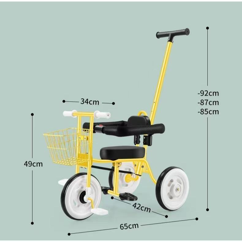 三輪車 乗用玩具 手押し棒 3in1 おしゃれ 乗り物 おもちゃ キッズ コントロールバー付き 子供用三輪車 3輪 幼児 自転車 バイク ペダル付き｜iwamotojunkosyouten｜06