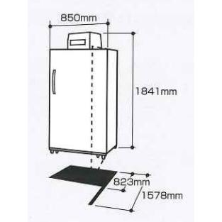 ホシザキ（HOSHIZAKI） 保冷庫 HRA-21GD1-Z 21袋 (玄米30kg入袋) 収納
